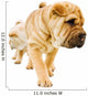 funny sharpei puppies isolated on white background Wall Decal