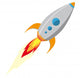 Rocket ship Wall Decal