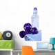 Set of weights with bottled water & towel - off to the gym Wall Decal