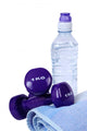 Set of weights with bottled water & towel - off to the gym Wall Decal