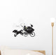 Western Stagecoach Silhouette Drawing