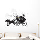Western Stagecoach Silhouette Drawing