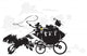 Western Stagecoach Silhouette Drawing