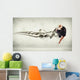 Modern Style Dancer Posing Wall Decal