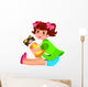 Little Girl Playing with