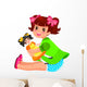 Little Girl Playing with