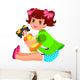 Little Girl Playing with