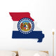 Missouri Map Wall Mural