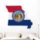 Missouri Map Wall Mural