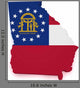Georgia Map Wall Decal