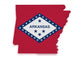 Arkansas Map Wall Decal