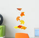 Autumn Maple Leaves Wall Stickers