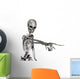 Skeleton Pointing Wall Decal