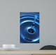 Blue Clear Water Drops Wall Mural