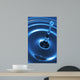 Blue Clear Water Drops Wall Mural