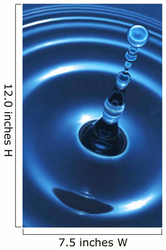 Blue Clear Water Drops Wall Mural