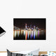 Night Skyline Perth, Western Australia Wall Mural