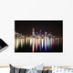 Night Skyline Perth, Western Australia Wall Mural