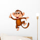 Funny dancing monkey Wall Decal