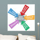 Network Data Center Security Software arrows Wall Decal