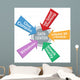 Network Data Center Security Software arrows Wall Decal
