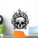 Flaming Skull Graphic Vector
