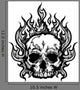 Flaming Skull Graphic Vector