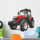 red tractor Wall Decal