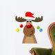 Cartoon Merry Reindeer Wall Decal