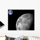 Moon and Earth Wall Mural