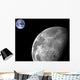 Moon and Earth Wall Mural