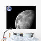 Moon and Earth Wall Mural