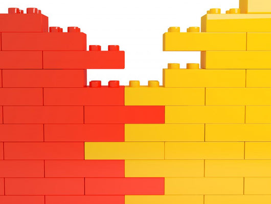 Wall from Color Plastic