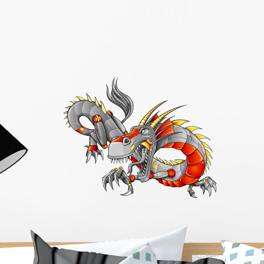 Robot Cyborg Dragon Vector – Wallmonkeys