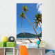 Enjoying the beach Wall Mural