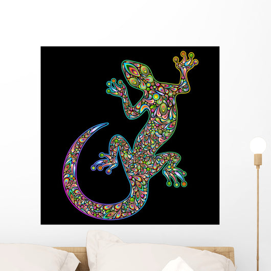 Geko Lizard Design-psychedelic Psychedelic
