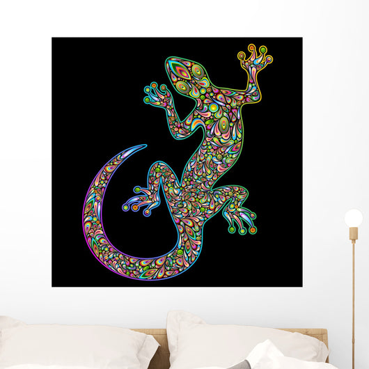 Geko Lizard Design-psychedelic Psychedelic