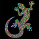 Geko Lizard Design-psychedelic Psychedelic