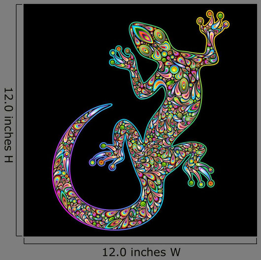 Geko Lizard Design-psychedelic Psychedelic