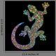 Geko Lizard Design-psychedelic Psychedelic