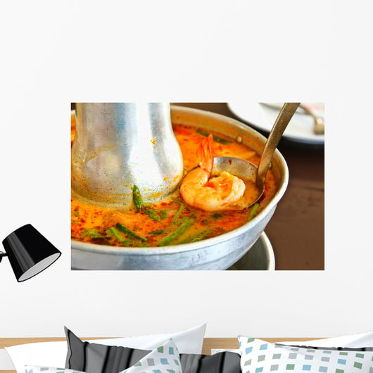 Tom Yum Goong Soup Fire Pot Wall Mural