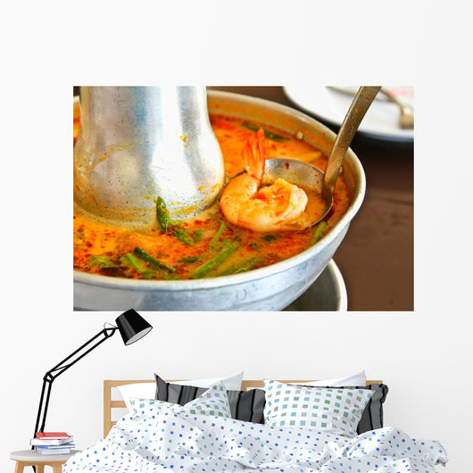 Tom Yum Goong Soup Fire Pot Wall Mural
