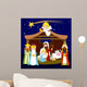 Christmas Nativity Scene Wall Mural