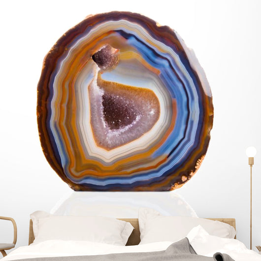 Agate Blue and Orange