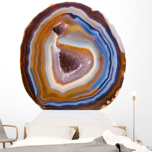 Agate Blue and Orange