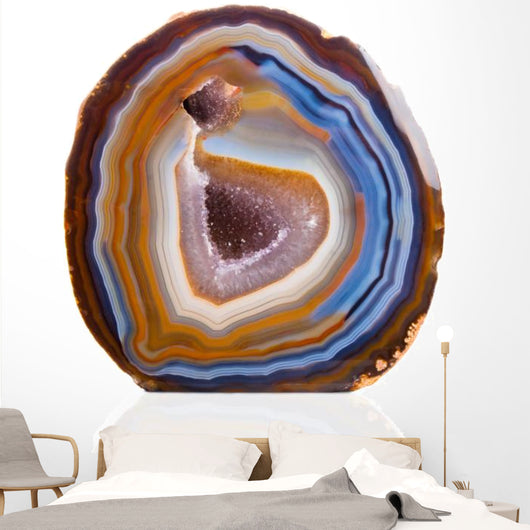 Agate Blue and Orange