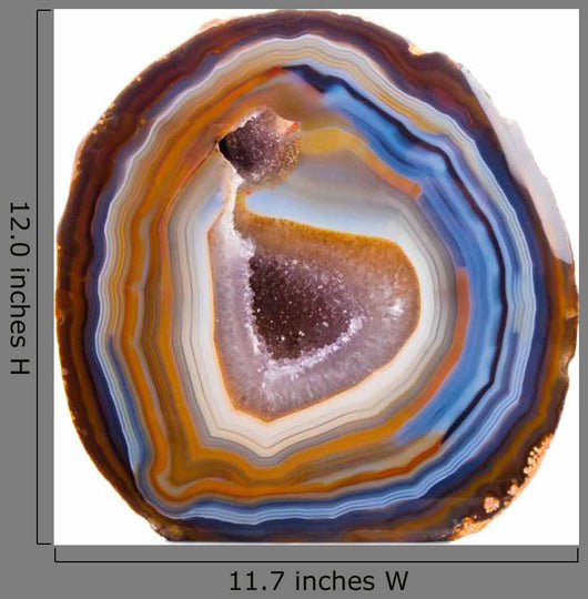 Agate Blue and Orange
