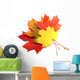 Maple leaves - autumn color. Wall Decal