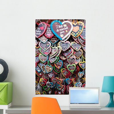 Gingerbread Heart shown on a wall