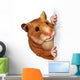 Hamster Holding A Blank Card Wall Decal